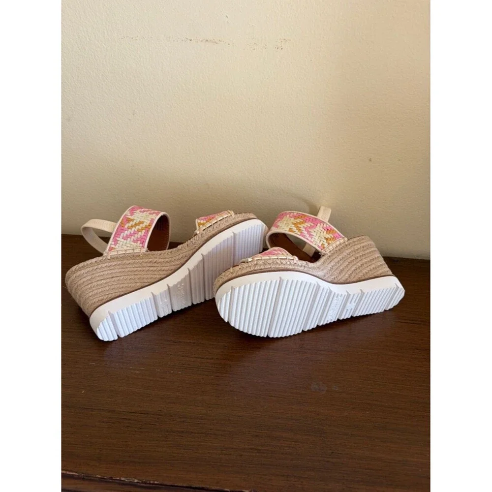 NIB Gentle Souls‎ by Kenneth Cole Women's Elyssa Wedge Sandal Rose - Size 8.5